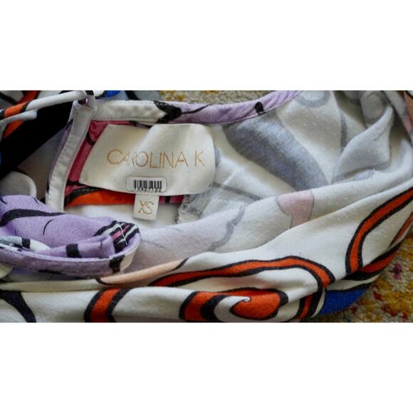 CAROLINA K Scrolls Slip Dress Sz XS - Picture 8 of 8